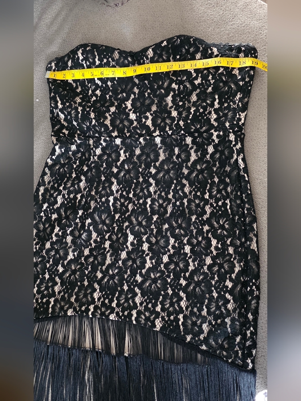 LULU'S Strapless Fringe Dress - Picture 6 of 10